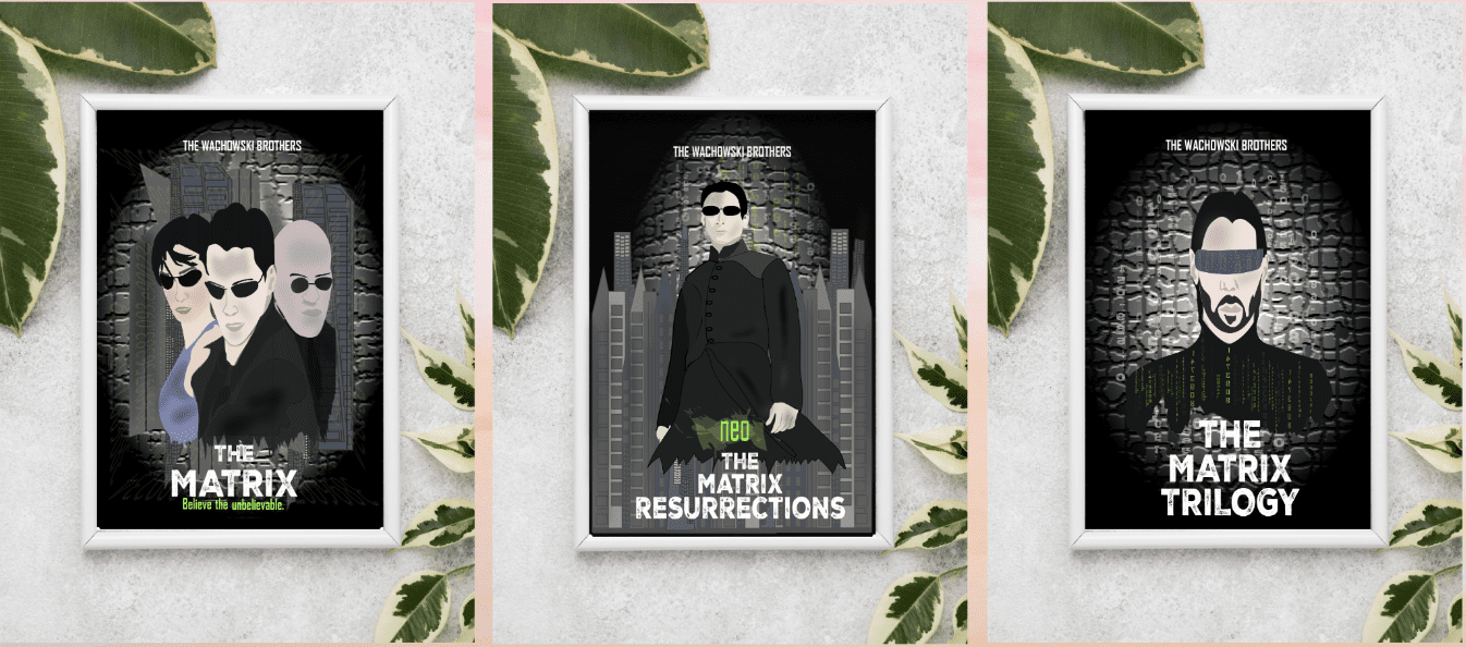 The Matrix Movie Poster Design by Level 2 Certificate in Graphic Design